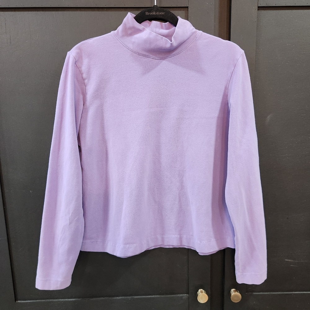 Eddie Bauer Lavender Turtleneck